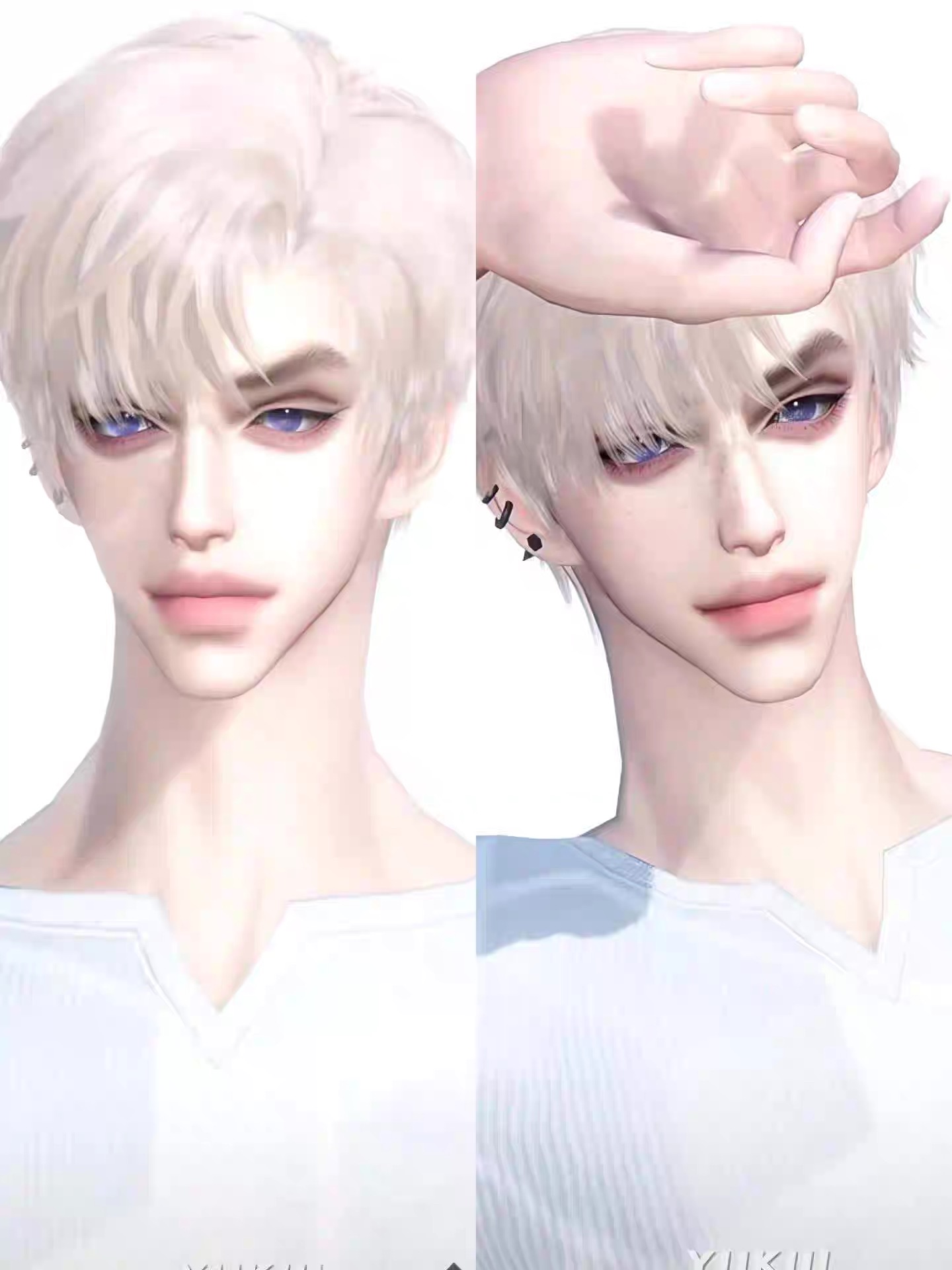 限定 莫奈花园 男款 Yukiii 逆水寒手游捏脸男通用