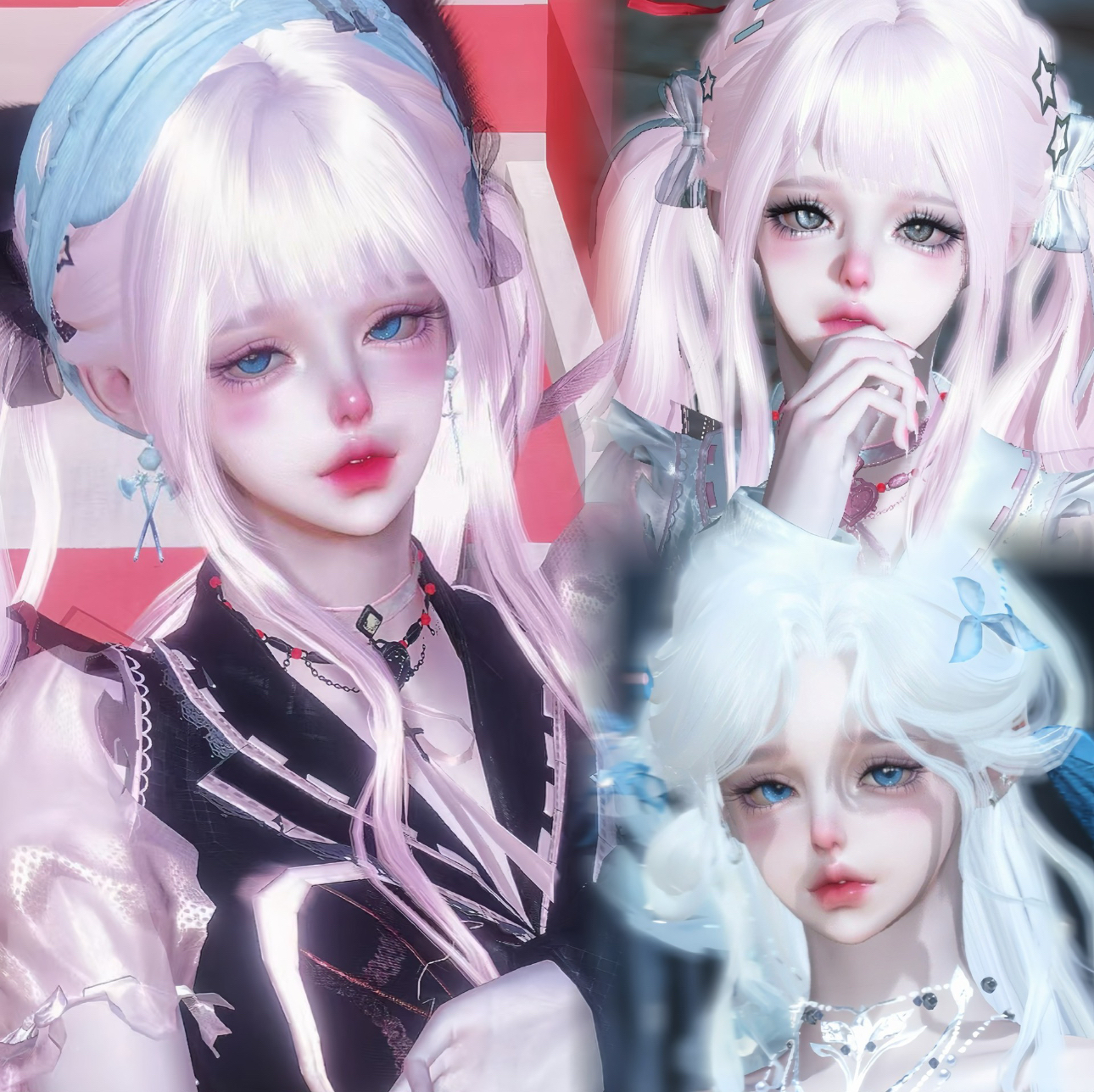 怼怼 温流 貂蝉头发都换了吗 逆水寒手游捏脸女通用 原版