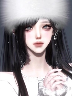 祈雪 口吃猫 逆水寒手游捏脸女通用 温柔百搭