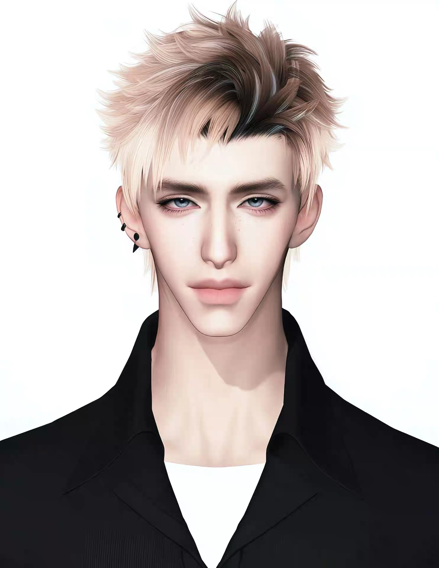 3款 真理 Yukiii 漫画公式脸 逆水寒手游捏脸男通用