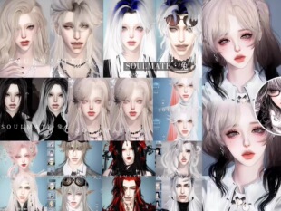 发22 Soulmate兔 情侣款 逆水寒手游捏脸男女通用 原版