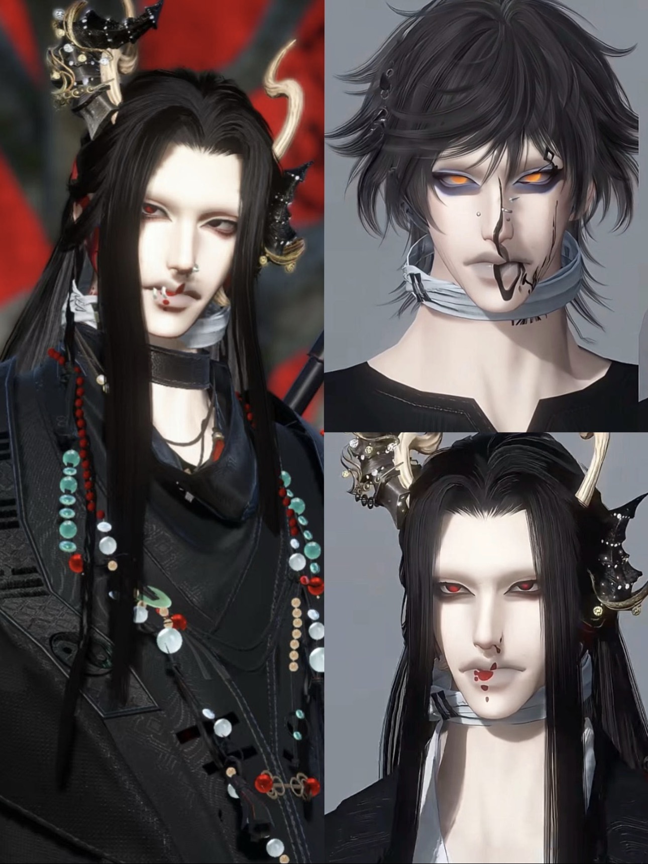 内噬爱 2款 鹰犬 限量 超帅硬汉成男 逆水寒手游捏脸男通用