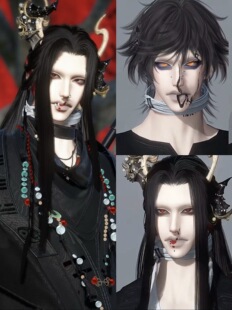 内噬爱 2款 鹰犬 限量 超帅硬汉成男 逆水寒手游捏脸男通用