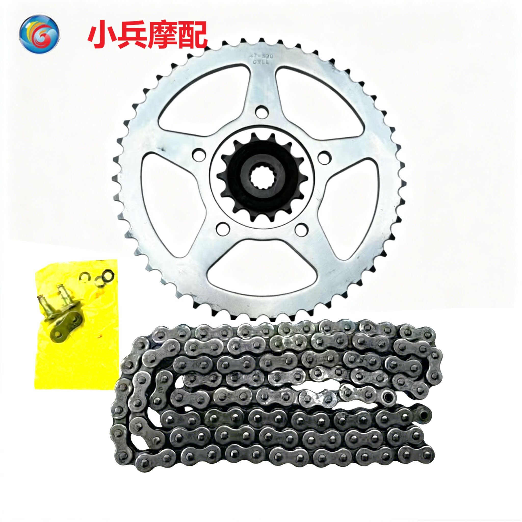 适用豪爵铃木DL250套链大小链轮油封链条