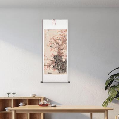 新品清王武红杏飞燕图