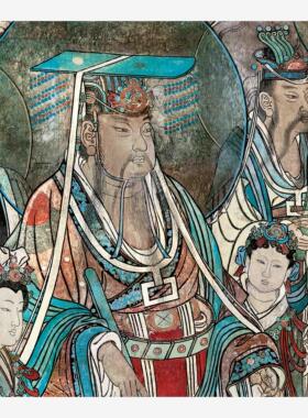 高清永乐宫三清殿 朝元图长卷元代马君祥及马七子绢本工笔人物画