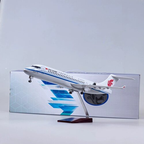飞机模型1/70带灯47cm国航ARJ21客机静态飞机模型仿真国际航空