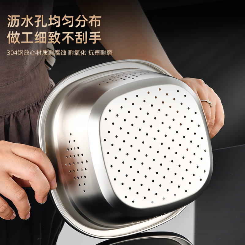 不锈钢沥水盆厨房家用漏