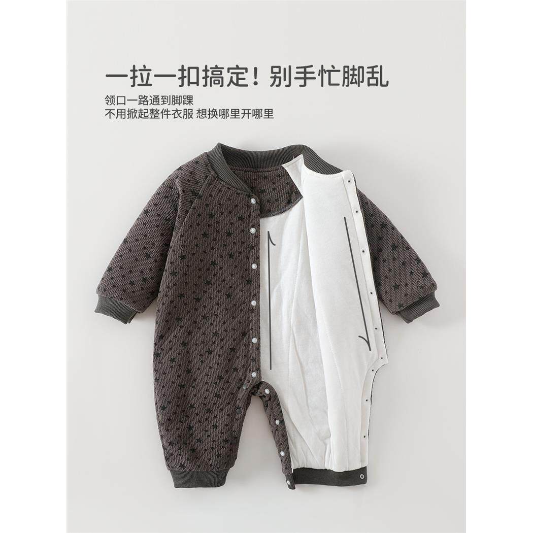 婴儿连体衣a类棉服150g夹