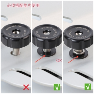 DECO M8潜水背飞手拧螺母精工316不锈钢背板DIY配件一对 CALLER