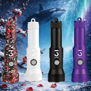 3400流明超轻量潜水户外手电套装 3qrs 升级版 PRO 250米防水