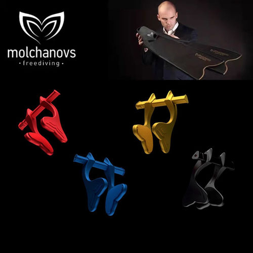Molchanovs 抹茶 自由潜水面镜鼻夹竞技专用俄罗斯制造防呛水工具
