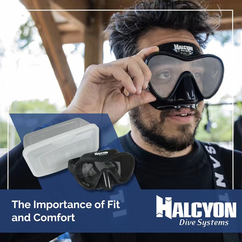 Halcyon潜水面镜大H信仰牌