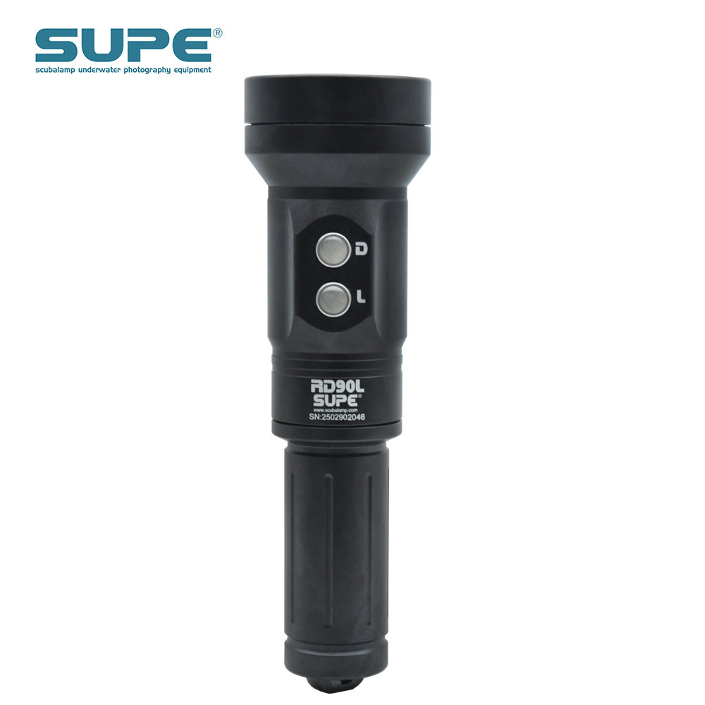 SUPE 潜水摄影补光灯RD90L切换激光笔深海潜导常备神器SCUBALAMP
