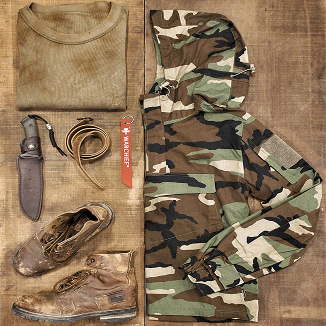 户外军迷迷彩套装服真人CS吃鸡防刮耐磨作训服特种兵野战服装备男