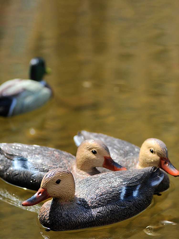 Fake duck high simulation model mallard duck model garden decoration ornaments floating model male / female DIY model airplane toys