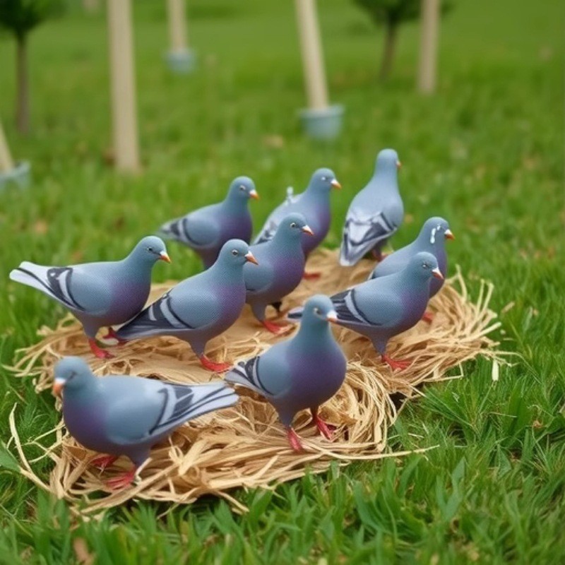 仿真鸽子可折叠靶子摆件摄影布景