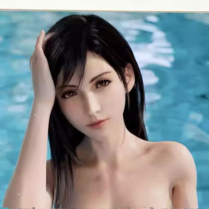 星空泳池蒂法Tifa装饰画