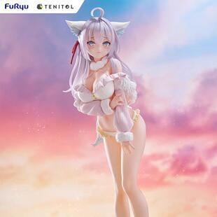 【正品】FuRyu TENITOL 邻桌的艾莉同学 艾莉 阿莉娅 白狐 手办