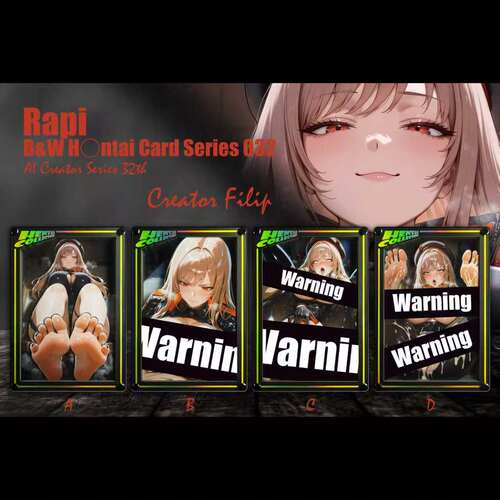 黑白画映 B&W AI Creator 系列桌面装饰卡砖 拉毗 Rapi