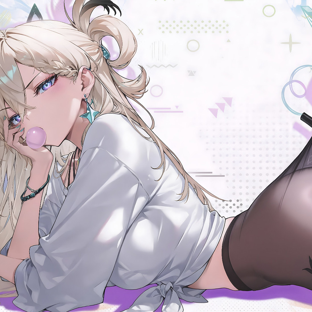 《黑丝琳奈》鸣潮Wuthering Waves琳奈Lynae二次元装饰画