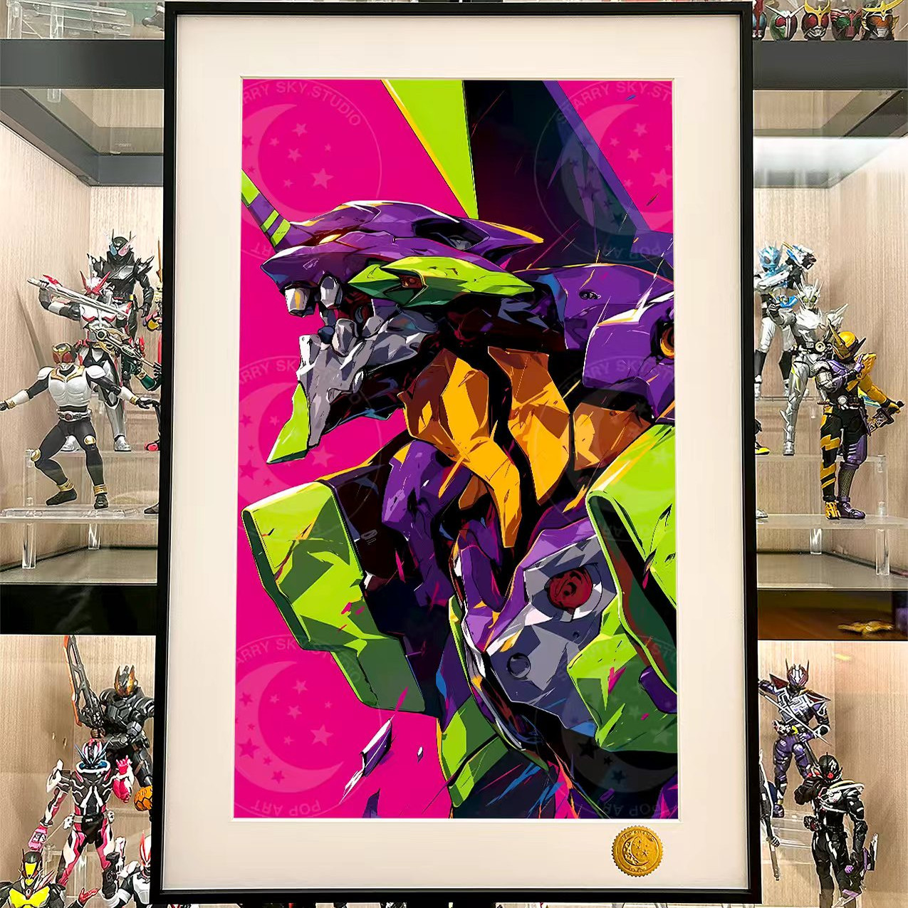 星空《紫色初号机》EVA新世纪福音战士初号机 装饰画