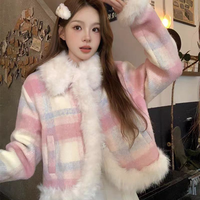 小香风外套女秋冬款小个子