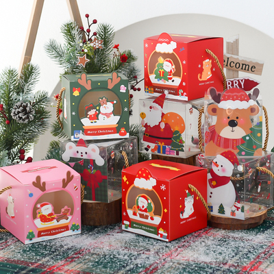 创意圣诞礼物手提盒平安夜糖果袋