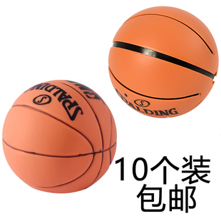 饰摆件 迷你篮球生日蛋糕装 儿童玩具篮球模型发泡PU弹力球