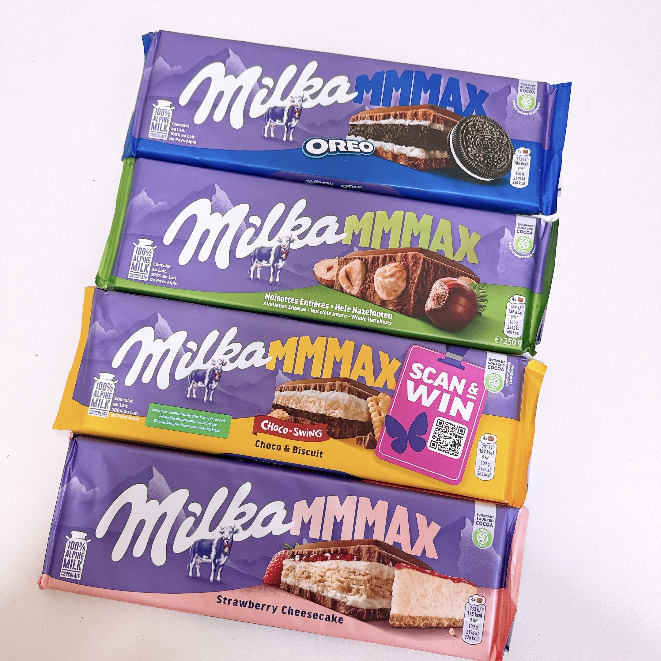 现货MILKA德国妙卡巧克力奥利奥夹心饼干巧克力榛子巧克力300g