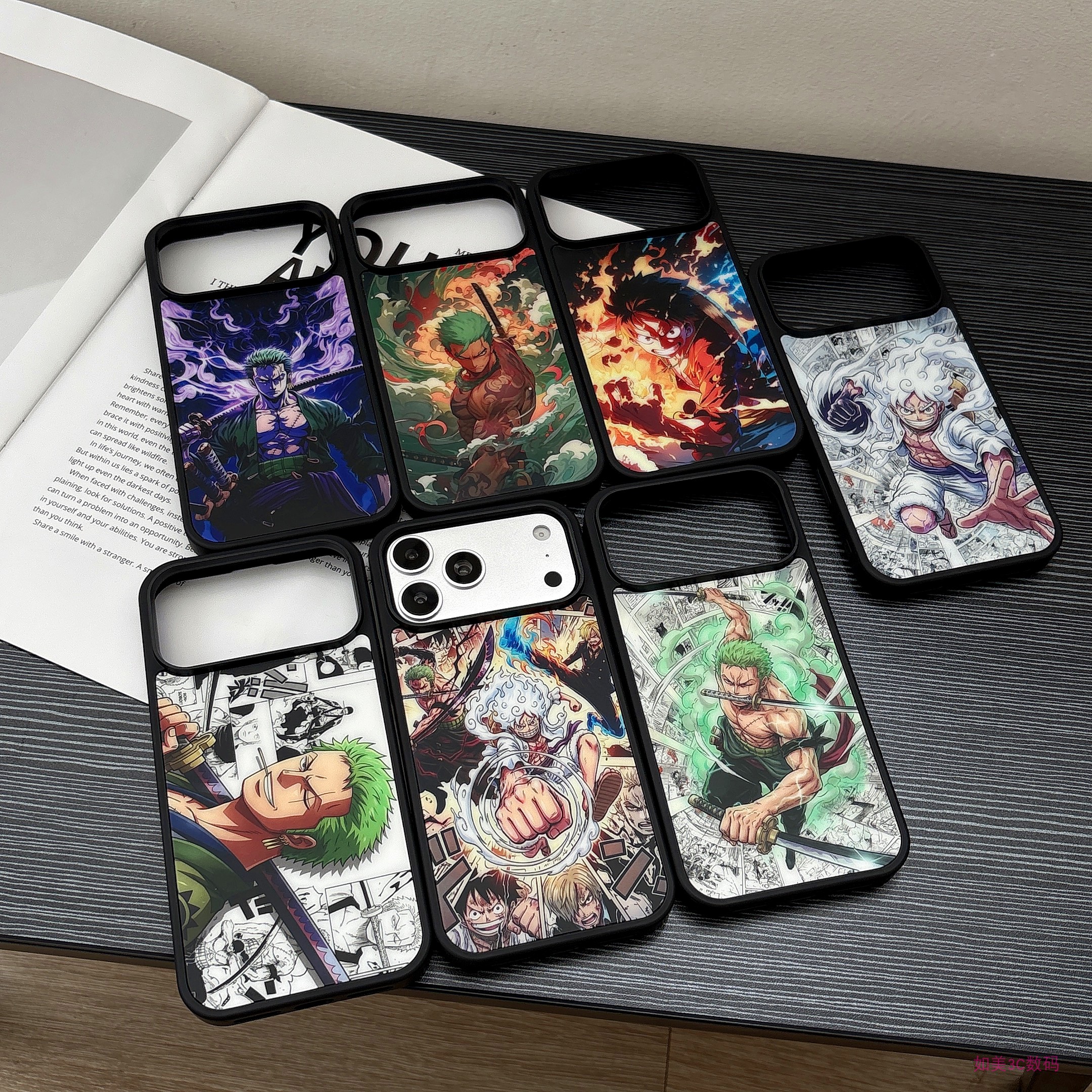 磁吸magsafes适用苹果16promax手机壳iPhone17pro海贼王13新款12动漫男生14Pro卡通路飞索隆全包防摔保护套