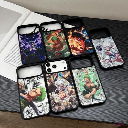 磁吸magsafes适用苹果16promax手机壳iPhone17pro海贼王13新款12动漫男生14Pro卡通路飞索隆全包防摔保护套
