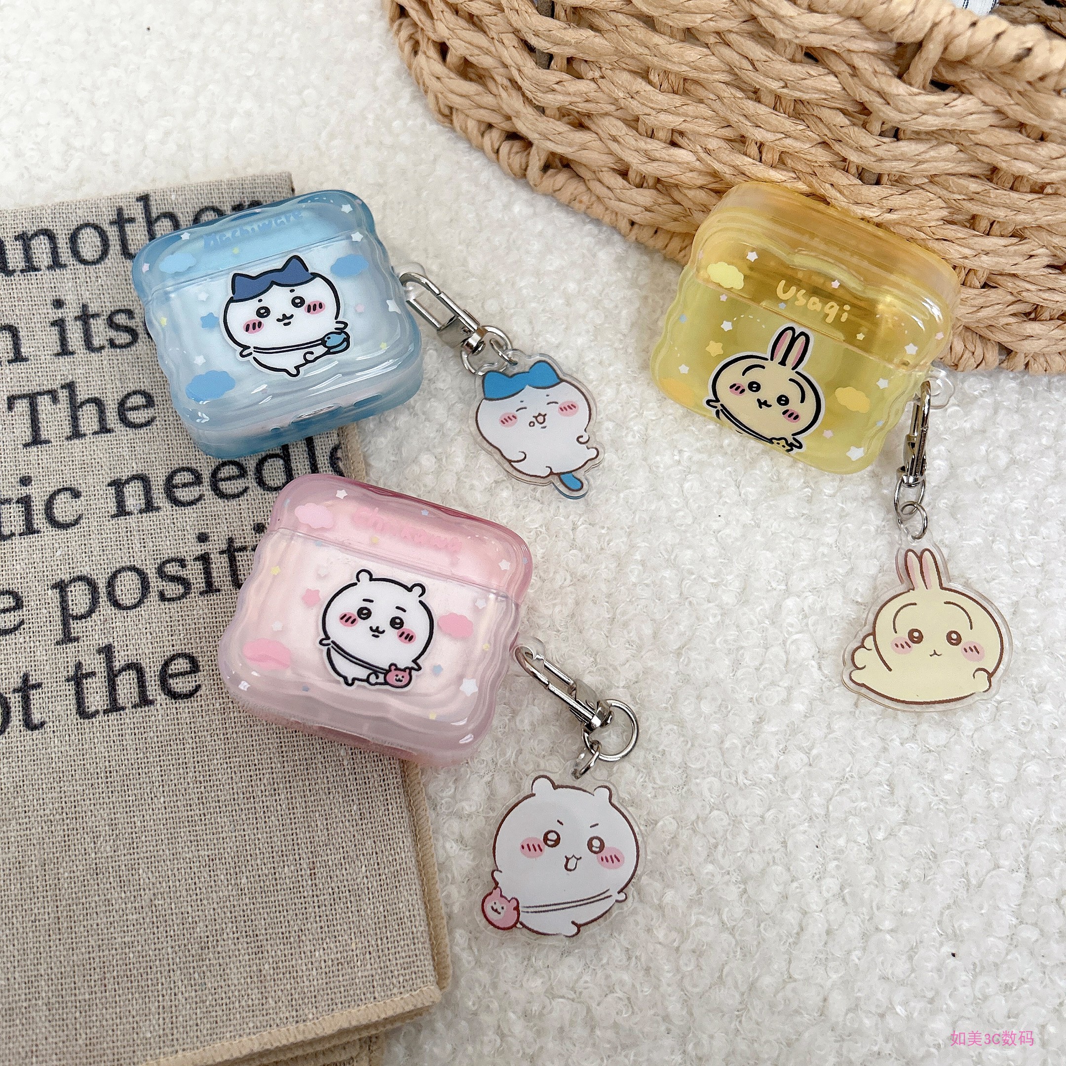 卡通吉伊卡哇苹果耳机套