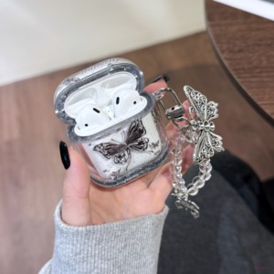 流沙闪粉链条苹果耳机套