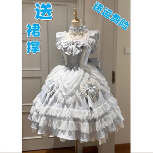 童话降临甜妹少女doll感华丽蕾丝飞行蛋糕裙日记lolita裙洛丽塔