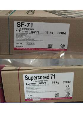 韩国现代Superored 71  E71T-1/-1M低碳钢及高强钢气保焊药芯焊丝