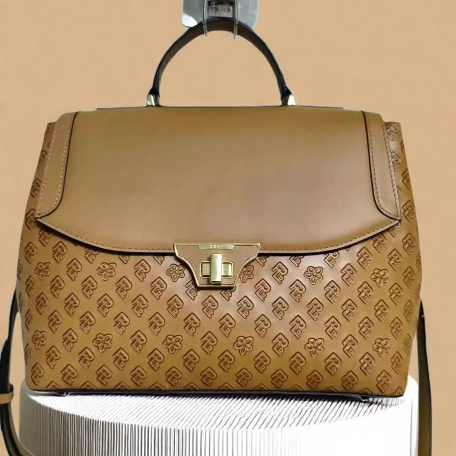 保兰德 PLD【送女神】手提斜挎贝壳包真皮女包专柜同款