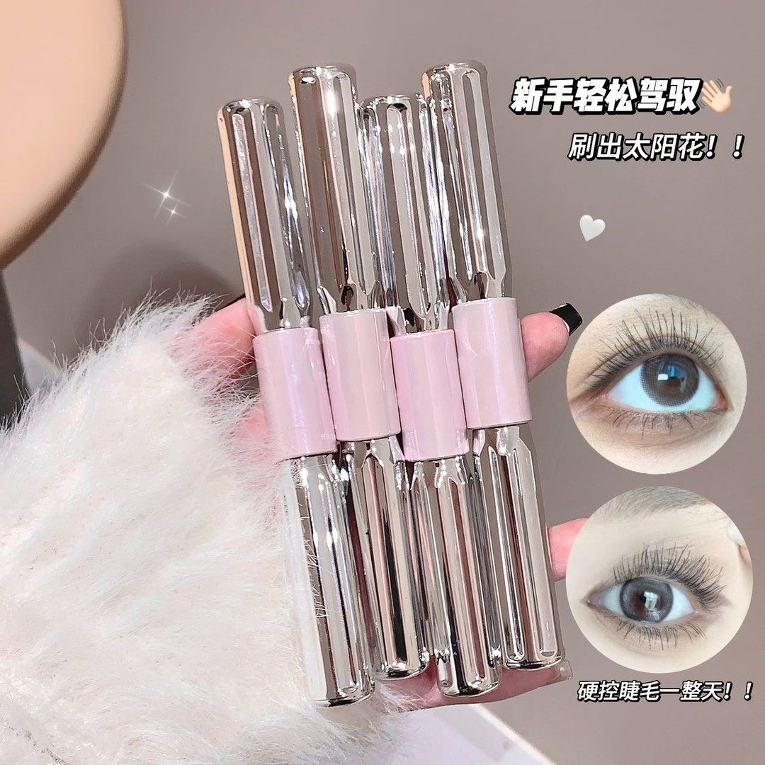 【明星同款】杠铃双头滋润睫毛膏纤长卷翘不晕染浓密自然持久定型