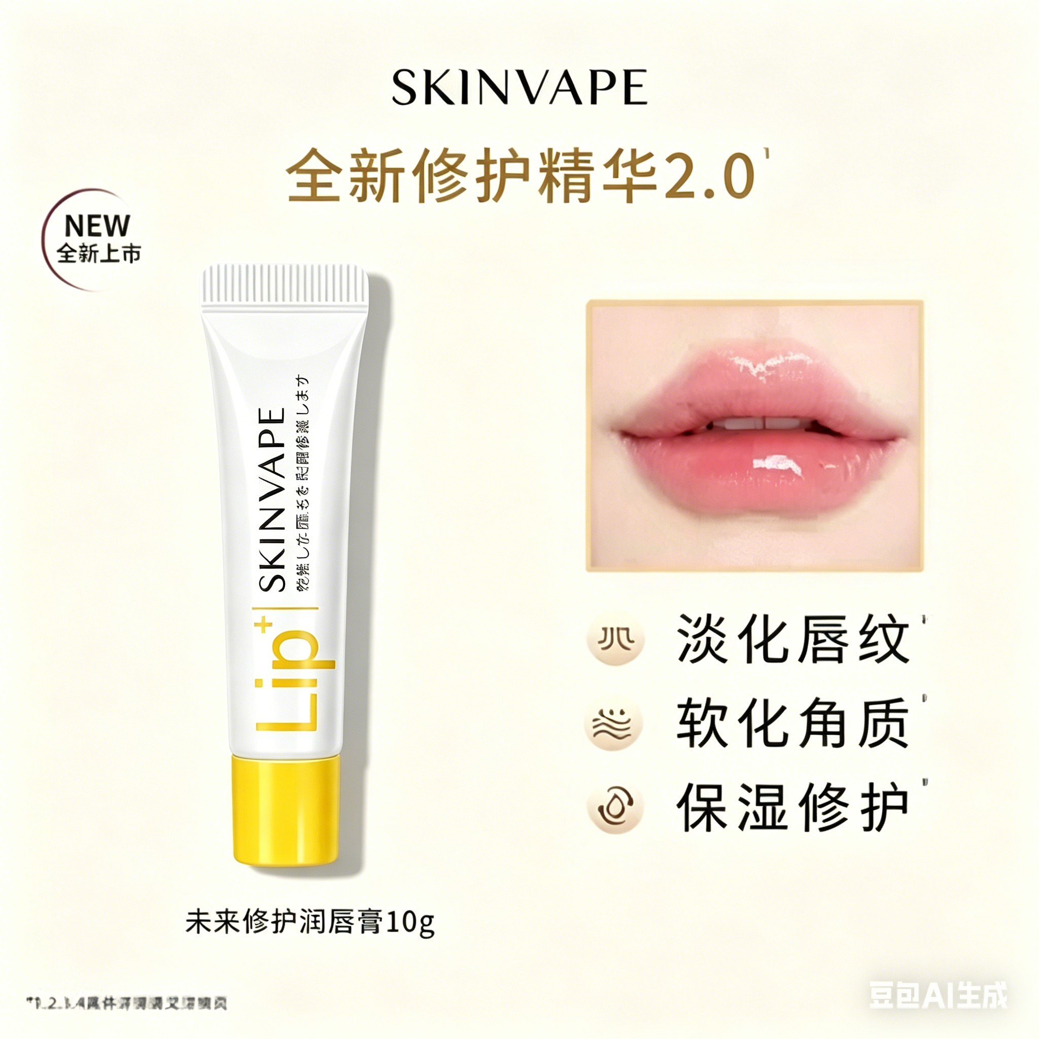 SKIN VAPE 未来修护润唇膏保湿滋润修护防干裂去角质【到手两支】
