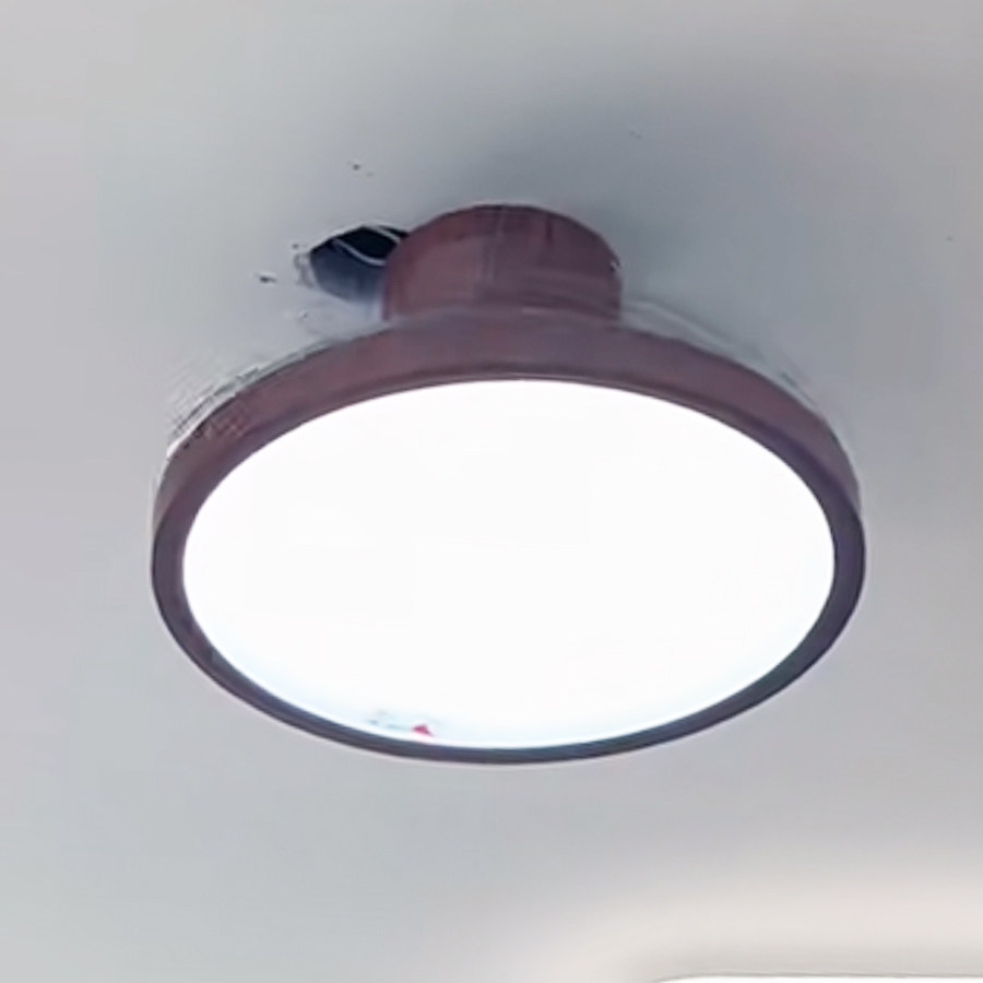 松伟风吟现代极简离线语音隐形扇叶卧室餐厅6档风扇灯全光谱