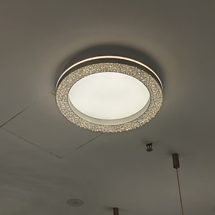 松伟流光溢彩轻奢卧室吸顶灯水晶一字型餐厅吊灯全光谱智能灯