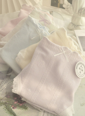 A类棉纯色简约内裤女纯棉少女中腰学生舒适透气10A抗菌档三角裤