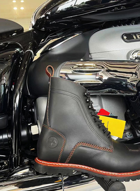 宝马BMW原厂Pureshifter摩托车复古骑行鞋拿铁防摔保护短靴男