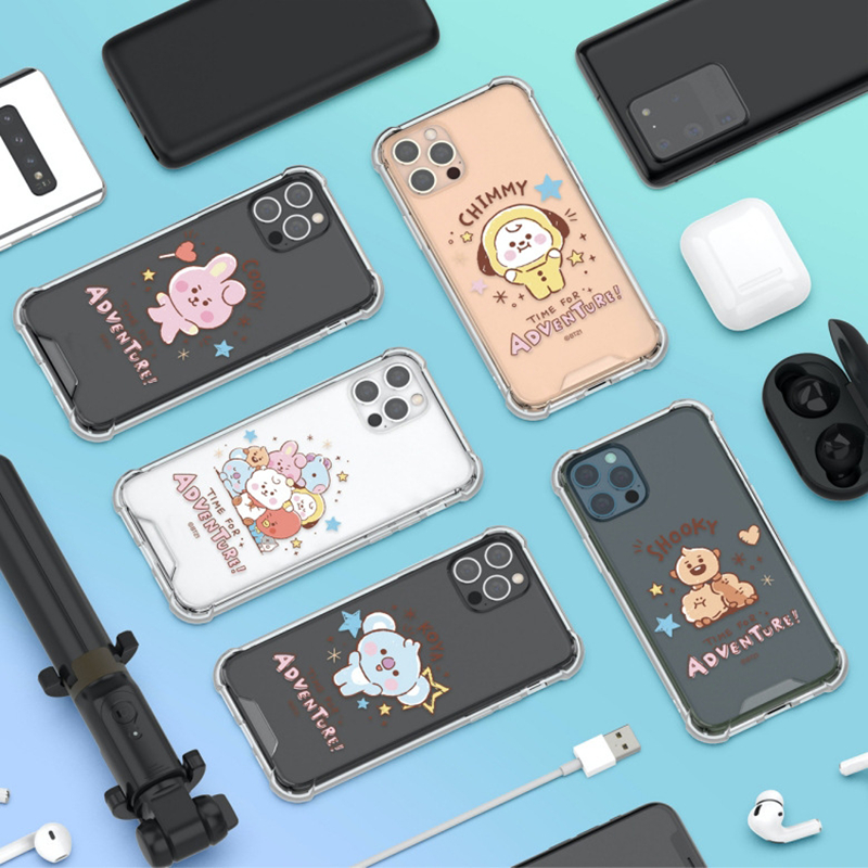 BT21涂鸦系列四角气囊防摔手机壳