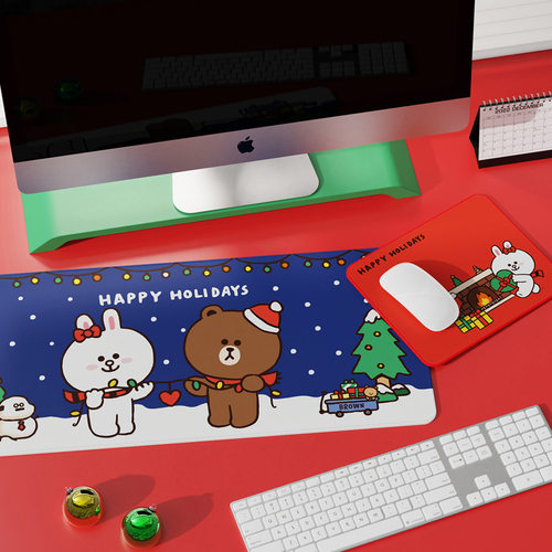 LINEFRIENDS圣诞节鼠标垫桌垫