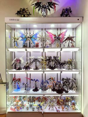 乐高展柜手办模型柜实木钢化玻璃