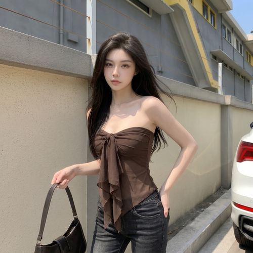 2026夏季新款女独特漂亮抹胸背心