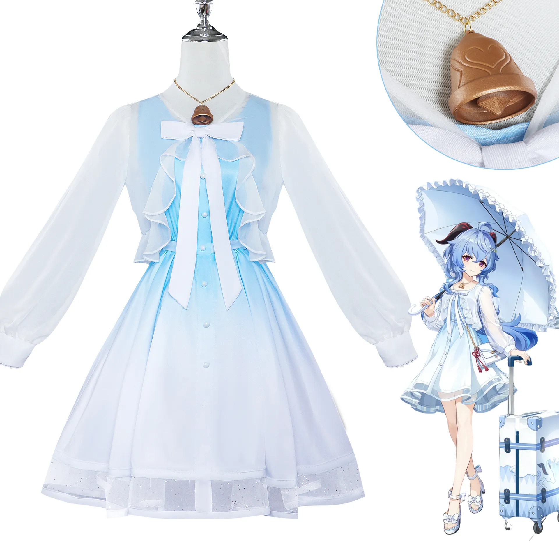 甘雨游戏原神cosplay表演服角色