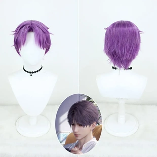 恋与深空黎深祁煜沈星回秦彻cos假发仿真头皮动漫假毛高温丝头发