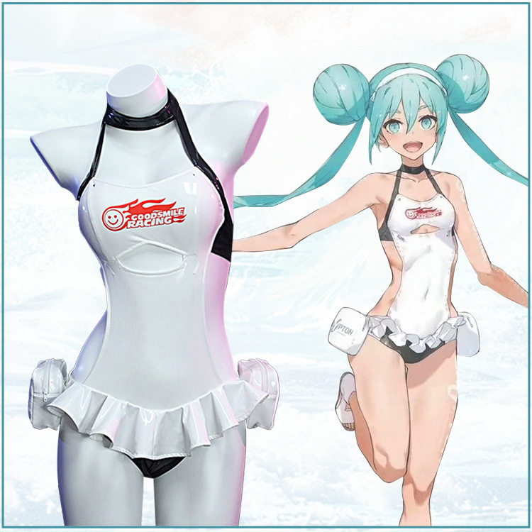 初音未来cos服赛车miku夏季应援cosplay服泳装角色扮演服二次元